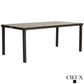 CIEUX Loire Outdoor Patio Aluminum Metal 7 Piece Dining Table Set with 4 Arm Chairs, 2 Swivel Arm Chairs and Sunbrella Cast Silver Cushions, image 9