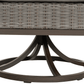 CIEUX Loire Outdoor Patio Aluminum Metal 7 Piece Dining Table Set with 4 Arm Chairs, 2 Swivel Arm Chairs and Sunbrella Cast Silver Cushions, image 7