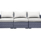 CIEUX Sofa Canvas Natural Cannes Outdoor Patio Wicker Modular Sofa in Grey with Sunbrella Cushions - Available in 2 Colours