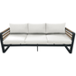 CIEUX Sofa Set Avignon Outdoor Patio Aluminum Metal Sofa Conversation Set in Black with Sunbrella Cushions - Available in 2 Colours