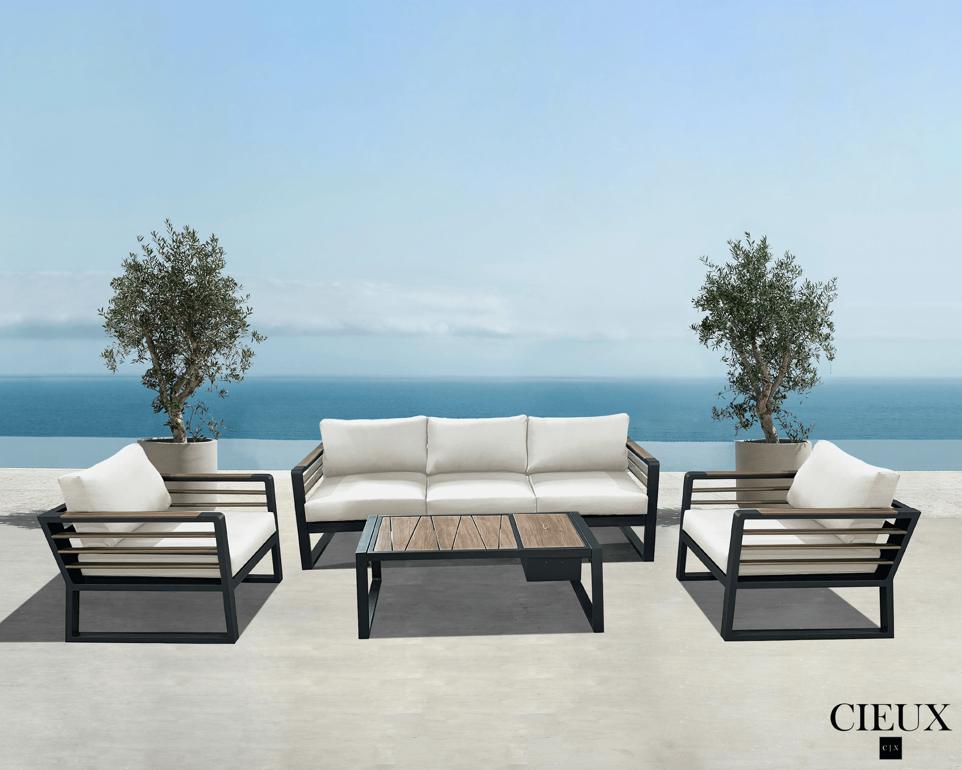 Outdoor metal sofa set hotsell