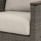 CIEUX Loire Outdoor Patio Aluminum Metal Sofa Conversation Set with Swivel Club Chairs and Sunbrella Cast Silver Cushions, image 9
