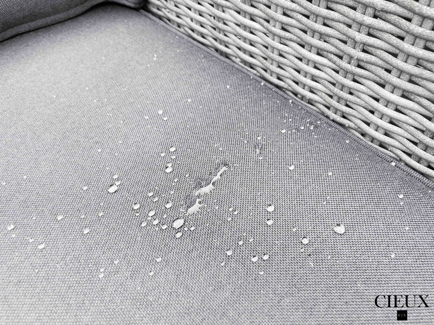 Pending - Cieux Cannes Outdoor Patio Wicker Modular L-Shaped Sectional Sofa in Grey with Sunbrella Cushions - Available in 2 Colours