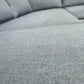 CIEUX Sectional Bordeaux Outdoor Patio Aluminum Metal L-Shaped Corner Sectional with Adjustable Seat in Grey