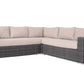 CIEUX Sectional Marseille Outdoor Patio Wicker Rattan Modular Corner Sectional Sofa in Brown