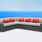 CIEUX Sectional Marseille Spectrum Mushroom L-Shaped Sectional