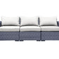 CIEUX Sofa Canvas Natural Cannes Outdoor Patio Wicker Modular Sofa in Grey with Sunbrella Cushions - Available in 2 Colours