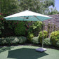 CIEUX Umbrella Provence Patio Cantilever Umbrella with Marble Base on Castors