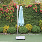 CIEUX Umbrella Provence Patio Cantilever Umbrella with Marble Base on Castors