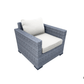 Pending - Cieux Cannes Outdoor Patio Wicker Club Chair in Grey with Sunbrella Cushions - Available in 2 Colours