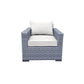 Pending - Cieux Canvas Natural Cannes Outdoor Patio Wicker Club Chair in Grey with Sunbrella Cushions - Available in 2 Colours