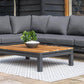 Pending - Cieux Sectional Bordeaux Outdoor Patio Aluminum Metal L-Shaped Corner Sectional with Adjustable Seat in Grey